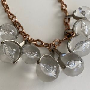 Lela rose Lucite ball necklace